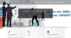 Desktop Screenshot of dependablemanpower.com